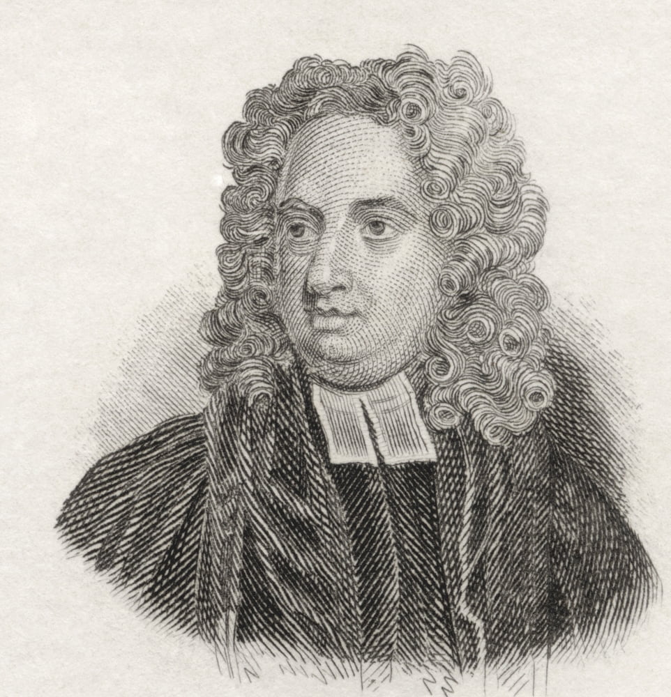 Jonathan Swift 1667 To 1745 Anglo-Irish Satirist Essayist Political Pamphleteer Poet And Cleric Who Became Dean Of St Patricks Cathedral Dublin From Crabbs Historical Dictionary Published 1825 Canvas