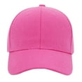 thumbnail image 2 of Hot Pink Velcro Closure Adult Unisex Baseball Cap, 2 of 7
