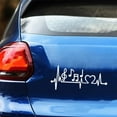 thumbnail image 4 of Walbest Universal Car Sticker - Car Body Window Musical Note Heartbeat Auto Decal Self-adhesive Decor, 4 of 7