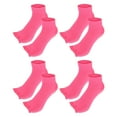 thumbnail image 1 of Calcetines de Cinco Dedos Unique Bargains Antideslizantes 4 Pares Rosa Roja, 1 of 1