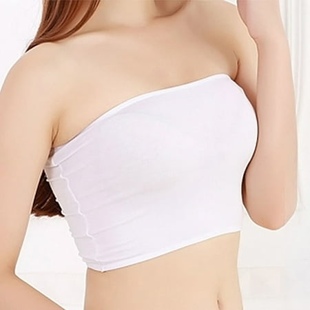 Women Casual Strapless Underwear Chest Breast Wireless Binder Trans Tank Tops Sexy Seamless Sports Top Bra
