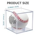 thumbnail image 3 of Reayehane Baseball Display Case Acrylic Baseball Holder Case Showcase Your Baseball Memorabilia (White ), 3 of 5