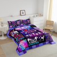 thumbnail image 2 of Juego de edredón para niñas, 2 piezas de ropa de cama con la silueta de una animadora., 2 of 6