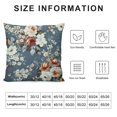 thumbnail image 5 of COMIO Chinoiserie Pillow Cover Spring Summer Blue White Floral Throw Pillow Covers Navy Blue Flower Decorative Outdoor Pillowcase Cushion Cover for Sofa Couch Home Bedroom, 5 of 5