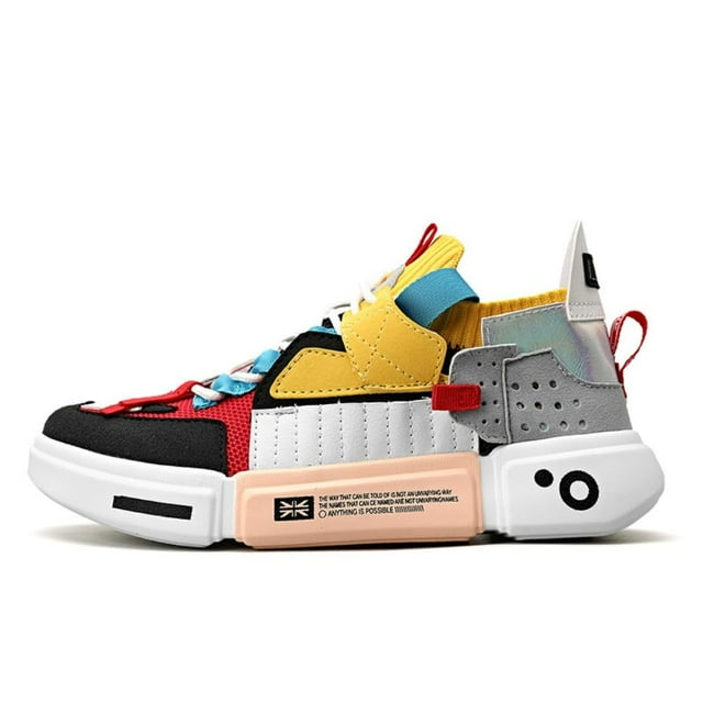 BINQER Chaussures de Sport Multicolores à la Mode pour Hommes pour Basketball Course Tenue Décontractée Chaussures de Course