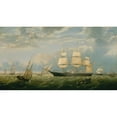 thumbnail image 3 of Fitz Henry Lane 14x10 Black Modern Framed Museum Art Print Titled - The Golden State Entering New York Harbor (1854), 3 of 5