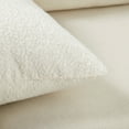 thumbnail image 4 of Fancy Homi Set of 2 Cream White Textured Boucle Decorative Throw Pillow Covers 18x18 Inch for Couch Bed Sofa Bedroom, Aesthetic Modern Boho Home Decor, Soft Square Beige Cute Pillow Case 45x45 cm, 4 of 7
