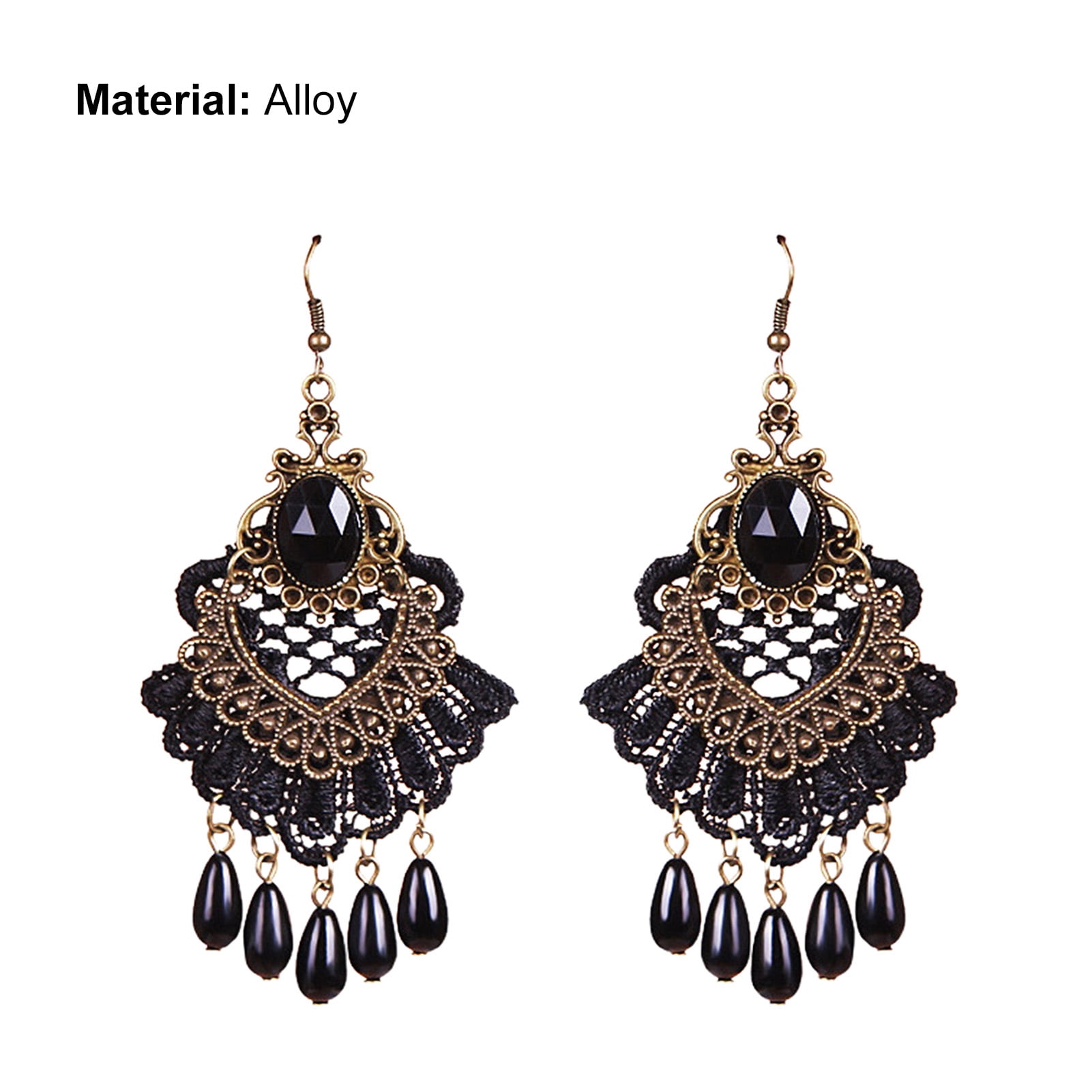 Peacock Black Jhumka earrings – Bling Box