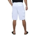 thumbnail image 2 of RAW X Mens Belted 12.5" Inseam Knee Length Cargo Shorts, White, 42, 2 of 7