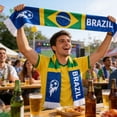 thumbnail image 4 of FENGGUIQU Bufanda Para De Fútbol Con Distintivo Para Fan Gear Y Fiestas Deportivas, 4 of 6