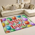 thumbnail image 2 of SKYSONIC Area Rug Pad Bright Easter Eggs On Wooden Floor Nursery Rugs Floor Mat for Kids Playing Room Living Room Bedroom, 72 x 48 inch, 2 of 6