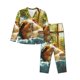 thumbnail image 1 of Fotbe Lazy Home Style Guinea Pig Conjunto de Pijama de Manga Larga para Mujer con Estampado, Ropa de Dormir de 2 Piezas, Conjunto de Casa Suave y Cómodo con Bolsillos-XX-Large, 1 of 7