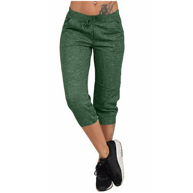 Womens jogger capri sweatpants sale