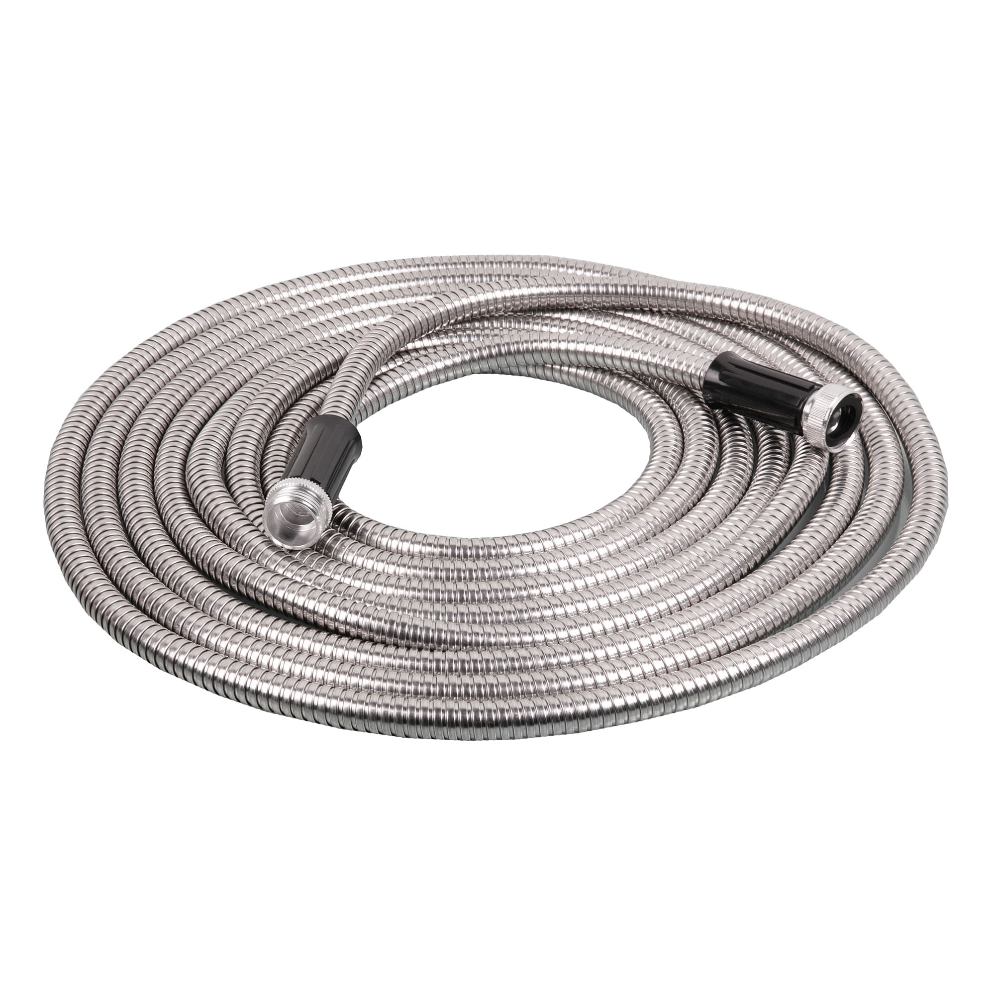 Stainless Steel Garden Hose Lightweight Metal Hose with Free Nozzle 25Ft-100Ft 