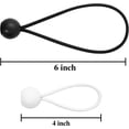 thumbnail image 2 of Ball Bungee Cords,30Pcs Bungee Cords with Balls,Heavy Duty Tarp Bungee with Balls 6 Inch,Weather Resistant Tie Down Strap Cords Bungee Ball for Camping,Tents,Outdoor Holding Wire(Black), 2 of 5