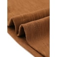 thumbnail image 5 of DARING DIVA Women's Plus Long Sleeve Crochet Panel Blouse 4X Brown, 5 of 6