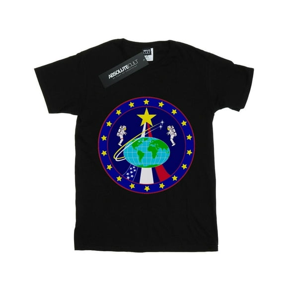 NASA T-Shirt en Coton pour Filles, Globe Classique des Astronautes
