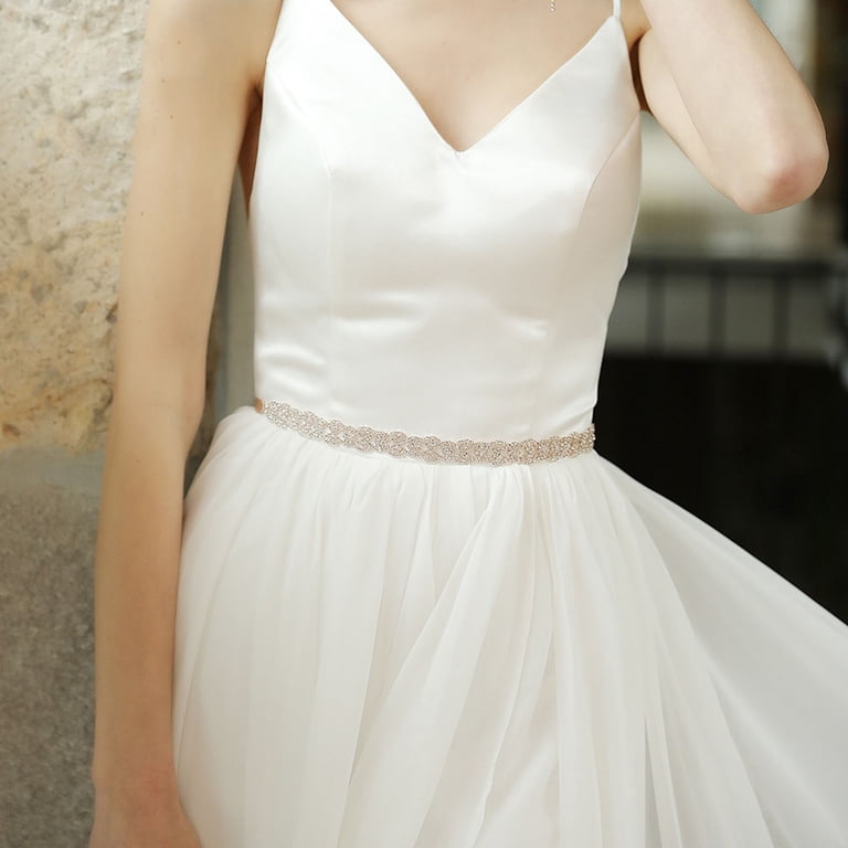 nsendm Wedding Bridal Belt Rhinestone Belt Bridesmaid Dress Sash For Women  Accessories Dress Dress Belts for Men Apparelbelt Rose Gold One Size -  Walmart.com