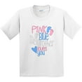 thumbnail image 3 of Inktastic Pink or Blue, Big Brother Loves You Footprints and Heart Youth T-Shirt, 3 of 5