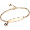 thumbnail image 1 of Bracelet d'Alerte Médicale Personnalisé, Bracelet en Acier Inoxydable Ice SOS avec Chaîne Réglable, Bijoux pour Femmes, 1 of 5