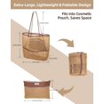 thumbnail image 4 of Bolsa de playa de malla TokisMet, plegable 2 en 1 para mujer, 4 of 6