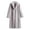 Gray, variant on Aayomet Coats for Women 2023 Women's Elegant Winter Overcoat Mid-thigh Stand Collar Single Long Coat,Gray 3XL