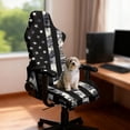 thumbnail image 2 of TSOVTHRID Black American Flag Camouflage Print 4 Pcs Gaming Chair Covers Slipcovers with Armrest Covers Breathable Computer Chair Cover Stretchy Gamer Chair Cover Cat Scratch Proof, 2 of 7