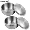 thumbnail image 2 of 2 PCS Stainless Steel Rice Bowl with Lid,5.1 Inch Double-Walled Insulated Metal Bowls,Food Bowls for Korean Kitchen Restaurant,Multi-Purpose Insulated Soup Bowls Snacks Bowls,Silver, 2 of 6