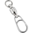thumbnail image 1 of czcpp-20 Pack Fishing Swivels with Oval Split Rings, Ball Bearing Snaps Swivels Saltwater Swivels Fishing Tackles Stainless Steel Solid Rings Heavy Duty Hyper Wire Lure Rings Connector, 1 of 4