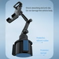 thumbnail image 3 of Car Cup Holder Tablets Mount Adjustable Arm No Shaking Fit 4-12.9inch Devices, 3 of 12