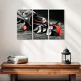 thumbnail image 2 of Elephant Stock Golf Equipment Pop Wall Art - Horizontal Multi Panel Canvas - Living Room Wall Decor - Sports Multi Panel - Black And Gray Decor - 23" x 14", 2 of 4