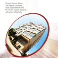 thumbnail image 4 of 24 Inch Convex Mirror with Adjustable Bracket, Traffic Convex Mirror Road Safety Convex Mirror Wide Angle Blind Spot Curved Pc Security Mirror for Parking Lot Driveway, 4 of 7