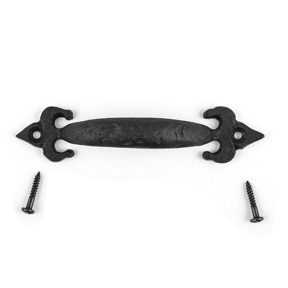 Drawer Pulls Black Hand Iron Handles Black