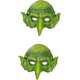 thumbnail image 1 of Bruja facial Cosplay Adultos YONGSHENG 2 piezas Diseño de regalo Accesorio de carnaval Regalos de terror para niños Verde, 1 of 5