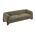 thumbnail image 4 of 82.75Inches Boucle Sherpa Sofa,Olive Green, 4 of 9