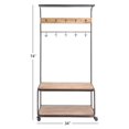 thumbnail image 2 of The Simple Metal Wood Clothes Rack, 2 of 2