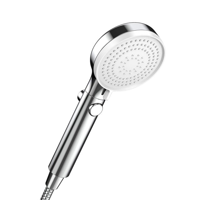 Cabezal de ducha, ducha de lluvia, ducha de mano con cabezal de ducha de 3 funciones, cabezal de ducha, ahorro de agua, cromo de alta presión, cabezal de ducha universal, ducha Feliz Sencillez