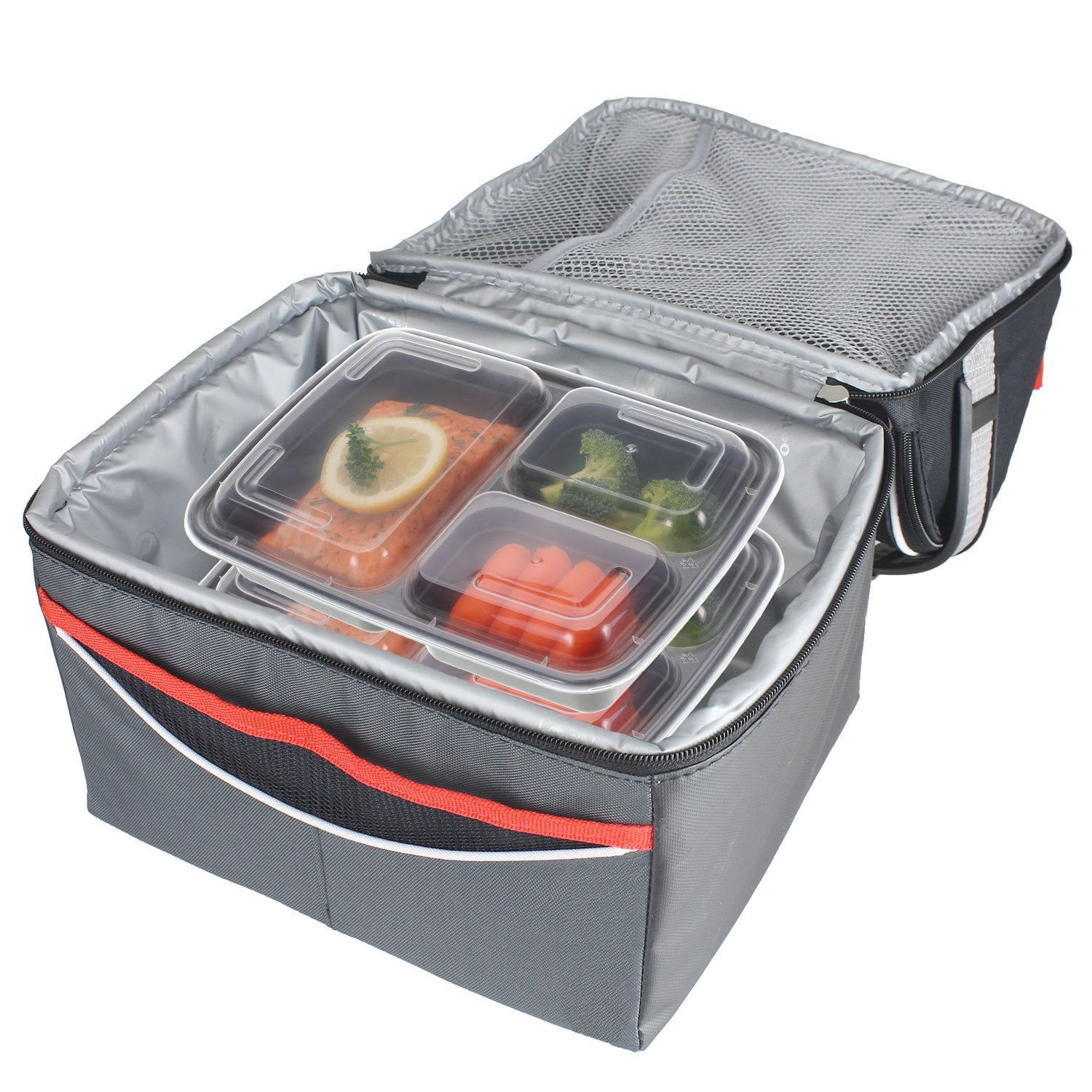 3-Compartment Meal Prep Heavyweight Container - Go Natural 247