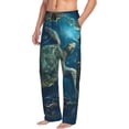 thumbnail image 6 of Salouo Artistic Turtle Earth Print Pajama Pants for Men, Lounge Pants Elastic Waistband Casual Men's sleepwear Loungewear Sleep Pajama Pant -XX-Large, 6 of 7