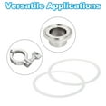 thumbnail image 4 of Uxcell 8pcs Tri Clamps Gasket, 145mm OD 125mm ID Sanitary TC Tri Clamps Gasket Tri Pipe Silicone Ferrule Washers Tube Fittings O Ring Seal Gaskets, 4 of 5