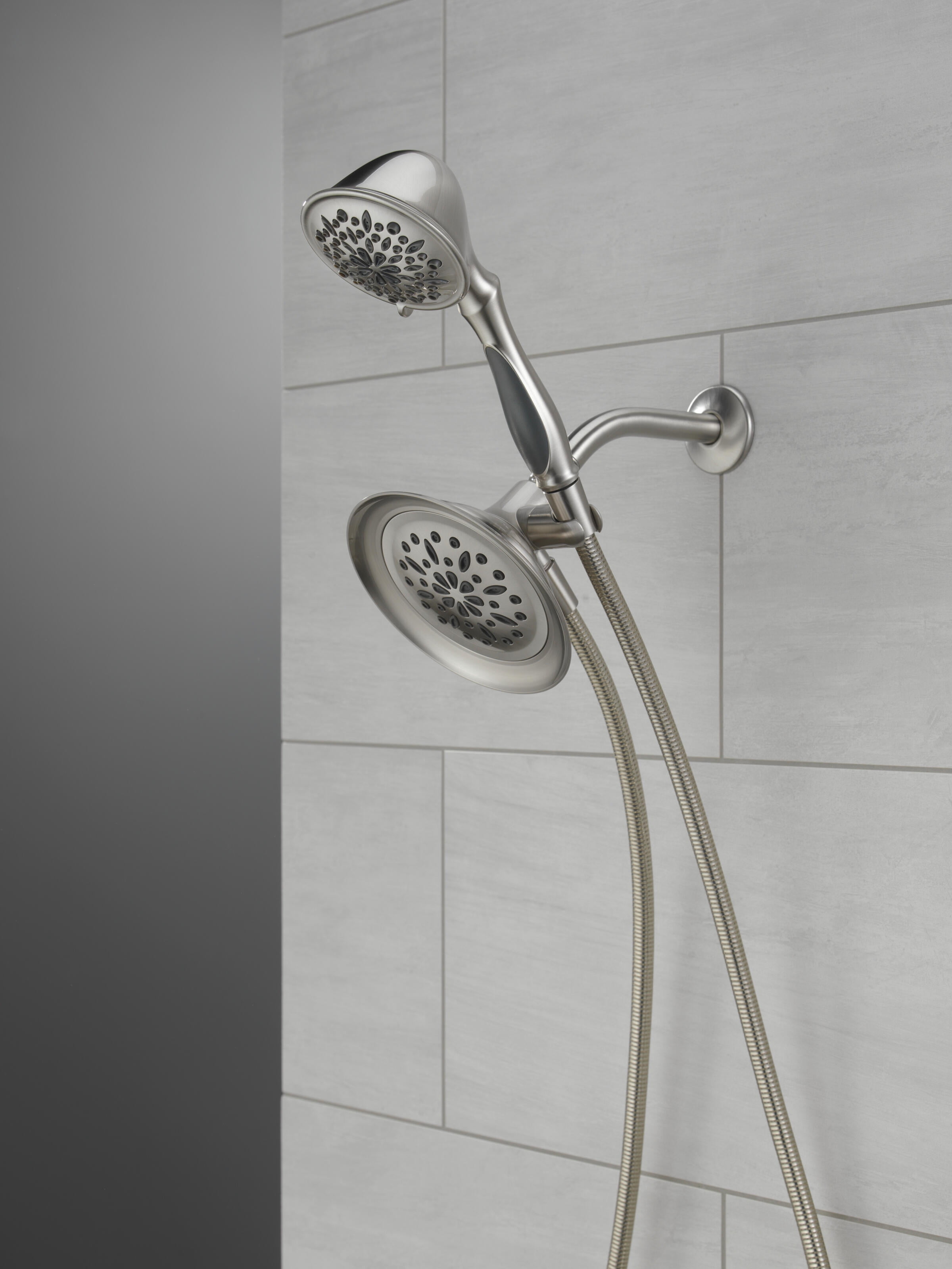Better Homes & Gardens 6-Setting Combo Shower in Brushed Nickel