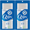 2 Pack Q-tips Cotton Swabs Original 375 count ea.,(750)