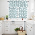 thumbnail image 3 of Clouds Kitchen Curtains Valances and Tiers Set of 3 Blue Sky Tier Curtains and Valance with Rod Pocket for Small Windows, 27.5"x36", 3 of 9