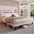 thumbnail image 2 of Lofka Bedroom Furniture Set – Queen Bed Frame, 2 Nightstands with Charging & RGB Lights, 5-Drawer Dresser & 6-Drawer Dresser for Large Bedrooms, 2 of 11