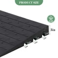 thumbnail image 2 of Rubber Driveway Curb Ramp, Low Profile Slope Ramp with Drainage Channel and Reflective Safety Strips, 48 Inch Heavy Duty for Car SUV, 2 of 7