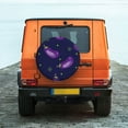 thumbnail image 2 of Fotbe Eggplant Spare Tire Cover Thickening Universal Fit for Jeep, Trailer, RV, SUV, Truck, Tough Tire Wheel Soft Cover-14 inch, 2 of 9