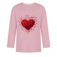 thumbnail image 4 of HaoXianJian Heart Shirts for Men ,Men's Casual 3/4 Sleeve Shirts Cute Print Graphic Tees Blouses Hearts Printed Tops Casual Valentines Gifts Plus Size 2X 3X 5X, 4 of 4