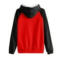 thumbnail image 3 of Timegard Sweatshirts for Women Long Sleeve Hoodies Pullover Fall Color Block Loose Tops with Pockets, 3 of 4