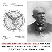 Flat Earth Map - 1894 Gleason Map New Standard Map Of The World - 24 x 36 Flat World Poster - Includes eBook - Zetetic Astronomy by Samuel Rowbotham
