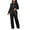 Black, variant on Fall Lounge Sets for Women 2 Piece Pants Sets Women 2 Piece Outfits Petite Women's Solid Color Sequin Fashion Suit Comfortable Casual Long Sleeve Pants Two-piece Set